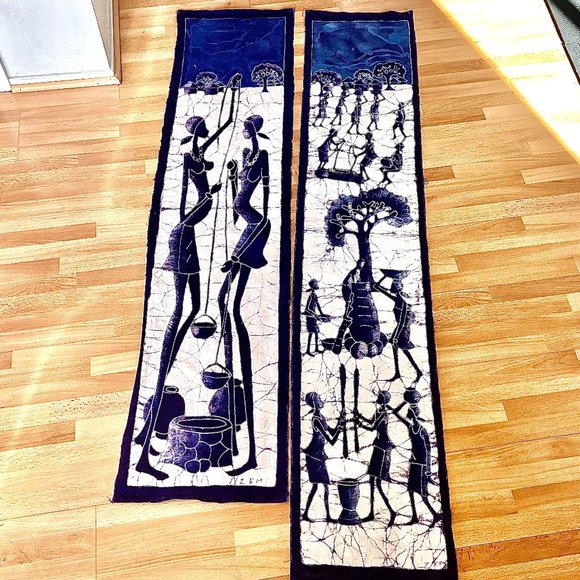 African Batik Wall Hangings - Picture 1 of 5